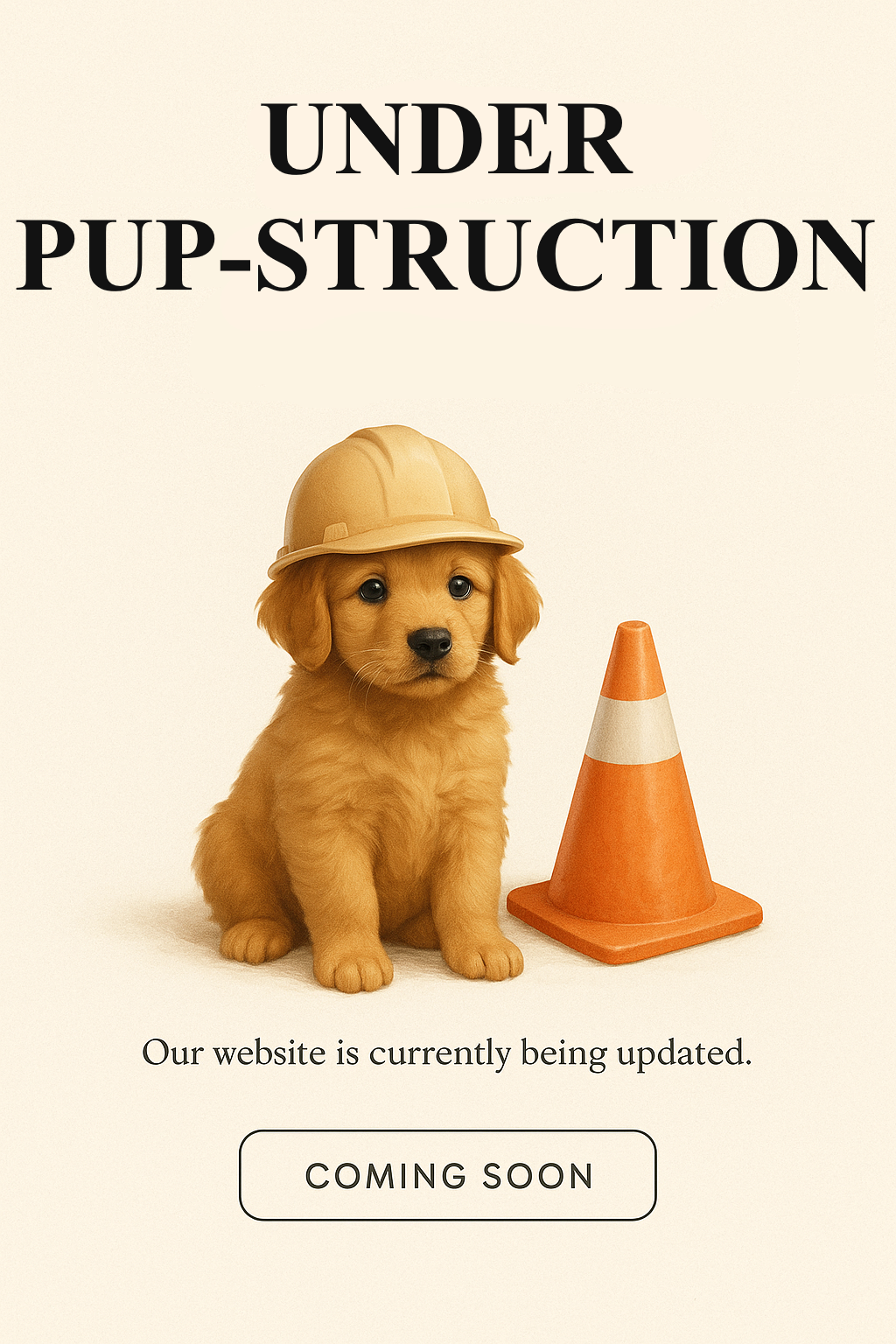 Under Pup-struction — Posh Pup website is being updated